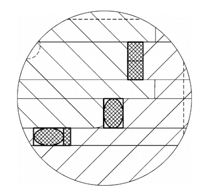 Schematic diagram of the valve body center seam sealing structure