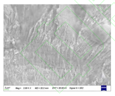 Cross-sectional features at the inner-wall step of the sleeve Cross-sectional features at the inner-wall step of the sleeve