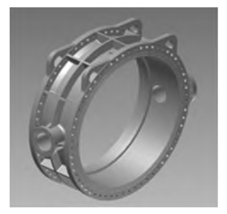 DN2500 butterfly valve body DN2500 butterfly valve body