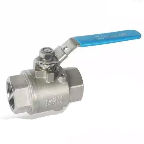 ASTM A351 CF8M Ball Valve, 2 PC, 1-1/2 Inch, 3000 WOG, FNPT