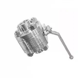 API 608 Ball Valve, ASTM A182 F51, 3/4 * 1/2 Inch, 1500 LB