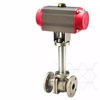 Pneumatic Cryogenic Ball Valve, ASTM A351 CF8M, 1 IN, 300 LB