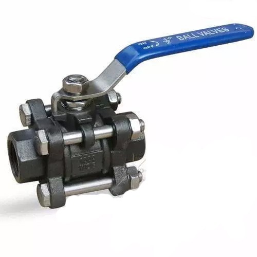 ASTM A105 Ball Valve, API 608, 3 Piece, 1/2 Inch, 1000 WOG