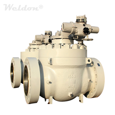 API 6D Top Entry Ball Valve, ASTM A216 WCB, 18 Inch, 1500 LB, RF