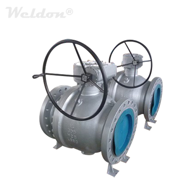 ASTM A216 WCB Trunnion Mounted Ball Valve, 16 Inch, 300 LB, RF