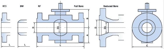 Reduced Bore Ball Valve, ASTM A105N, API 6D, 24 Inch, 600 LB