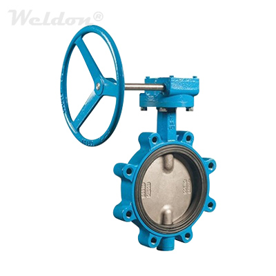 Soft Seated Centric Butterfly Valve, CI GG25, DN100, PN20, Lug Type