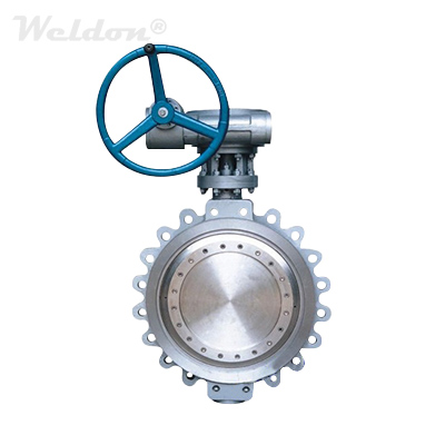 ASTM A216 WCB Double Offset Butterfly Valve 24 Inch 300 LB Lug Type