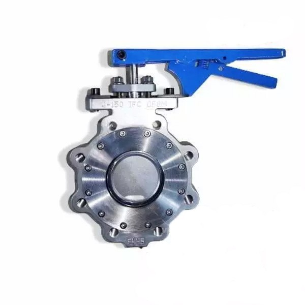 ASTM A351 CF8M Butterfly Valve, Double Offset, 4 IN, 150 LB