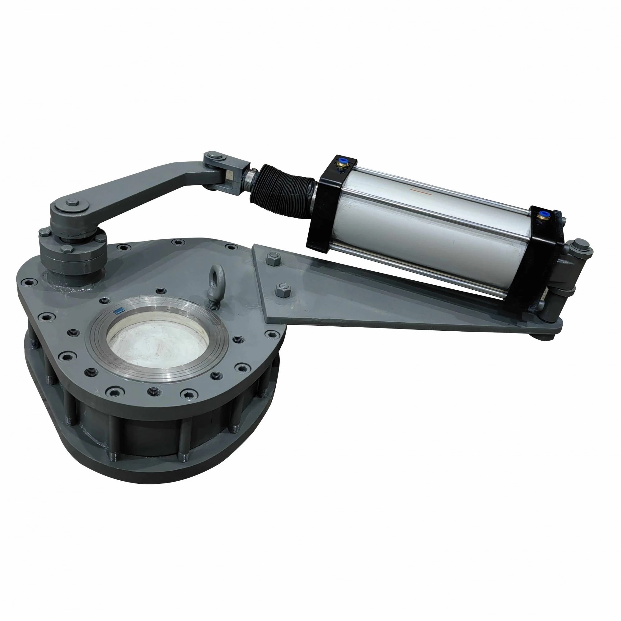 ASTM A216 WCB Rotary Valve with Ceramic Liner, DN100, PN16, RF