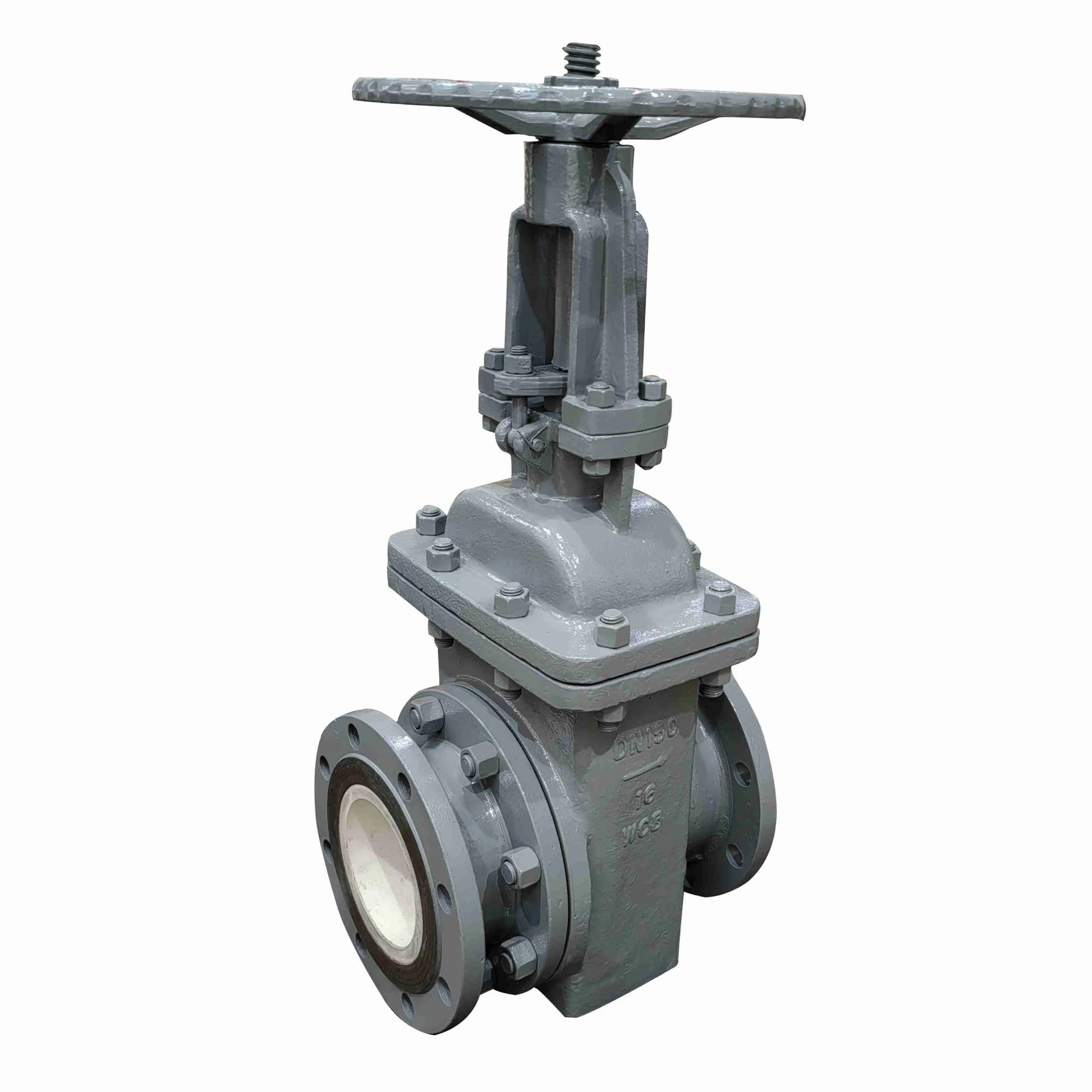Residue Drainage Gate Valve, Ceramic Lined, WCB, 6 IN, 150 LB