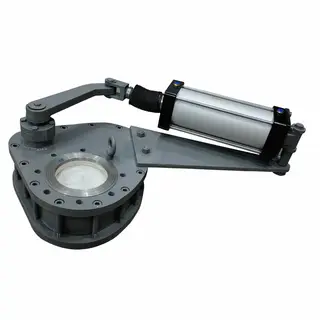 ASTM A216 WCB Rotary Valve with Ceramic Liner, DN100, PN16, RF