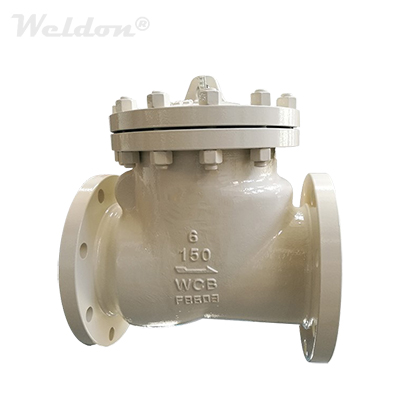 A216 WCB Swing Check Valve, API 6D, 6 Inch, Class 150, RF