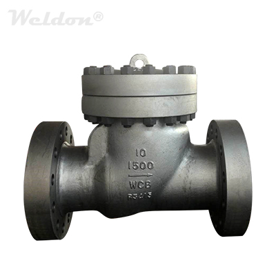 API 6D Swing Check Valve, ASTM A216 WCB, 10 Inch, Class 1500, RF