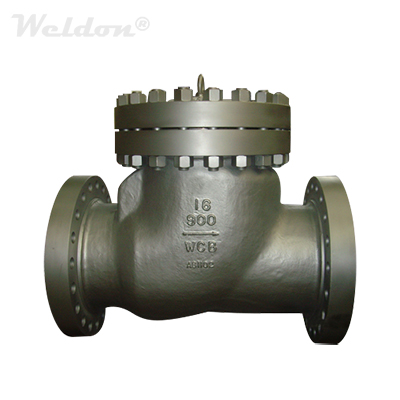ASTM A216 WCB Swing Check Valve, API 6D, 16 Inch, 900 LB, BB, RF