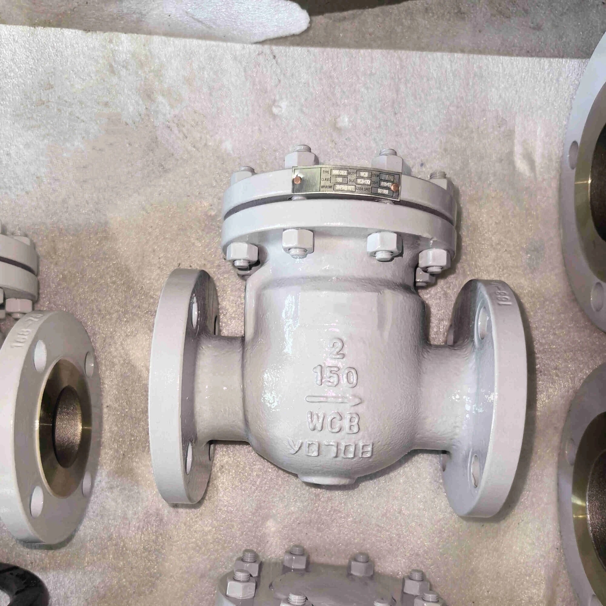 BS 1868 Check Valve, ASTM A216 WCB, 2 Inch, Class 150 LB, RF