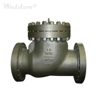 ASTM A216 WCB Swing Check Valve, API 6D, 16 Inch, 900 LB, BB, RF