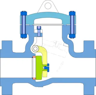 API 6D Swing Check Valve, UNS N08031, 10 Inch, Class 150 LB