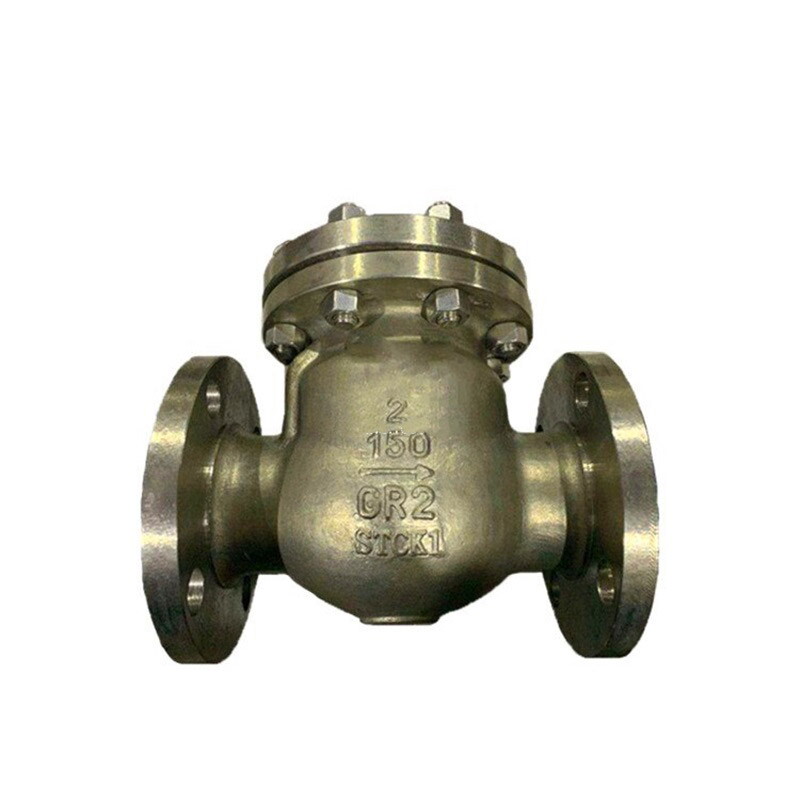 Titanium Alloy Swing Check Valve, API 6D, ASTM B367 C2, 2 IN