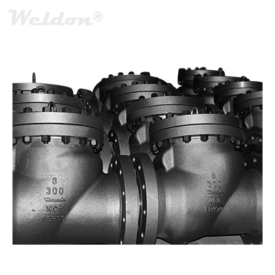 WCB Swing Check Valve, ASTM A216 WCB, API 6D, 8 Inch, 300 LB, RF