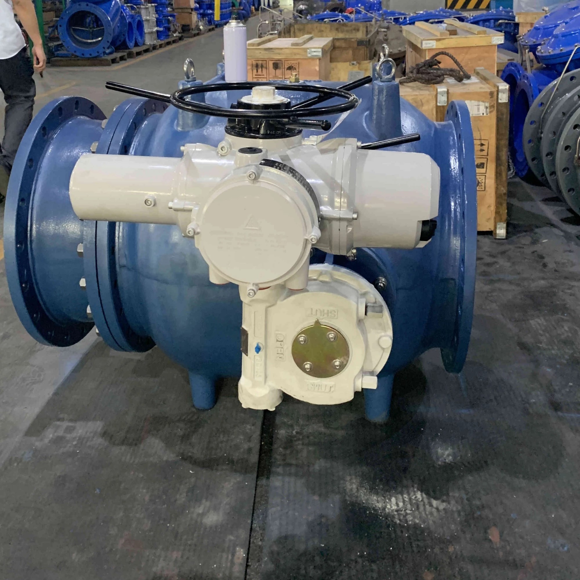 ASTM A216 WCB Control Valve, Piston Type, DN600, PN10, RF