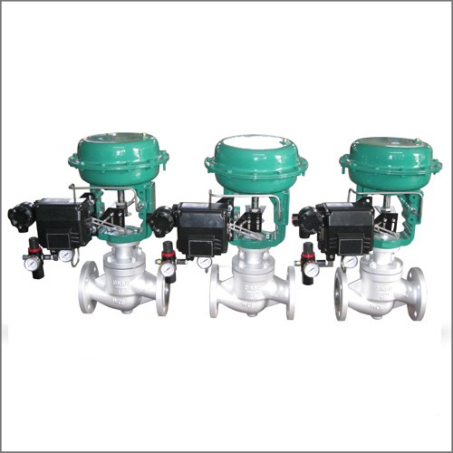 DIN 3356 Pneumatic Flow Control Valve, WCB, DN50, PN16, RF