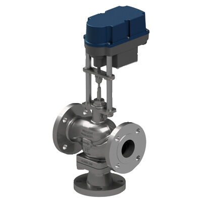 Electric 3-Way Control Valve, Stainless Steel, 3 IN, 150 LB