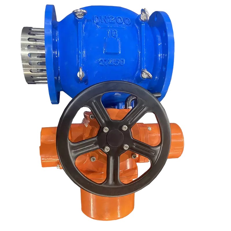 10 Inch Control Valve Piston Control Valve, QT450, CJ/T 219, DN200, PN10, RF End - Weldon