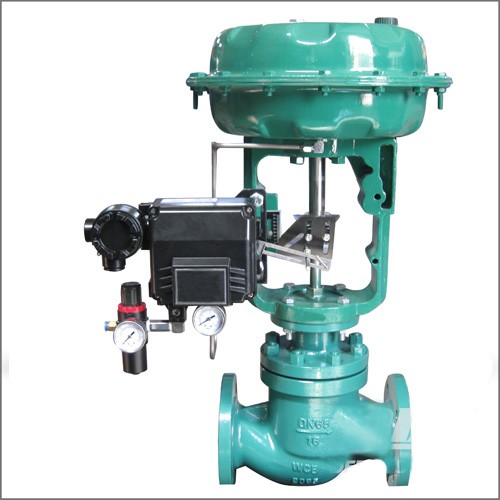 Pneumatic Single Seated Control Valve, DIN 3356, WCB, DN65, PN16