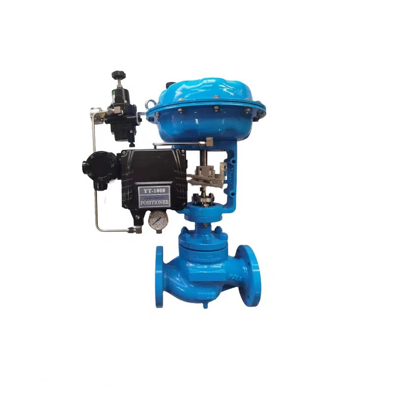 Pneumatic Top-Guided Control Valve, Single Seat, 3/4-8 Inch