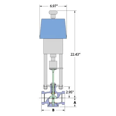 2-Way Control Valve Drawing