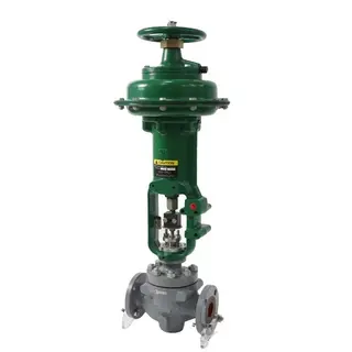 Pneumatic Globe Control Valve, ASTM A217 WC6, 1/2-8 Inch, BW