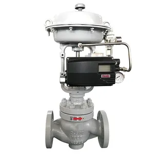 Pneumatic Single-Seated Control Valve, A216 WCB, 2 IN, CL300