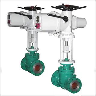 ASTM A216 WCB Electric Control Valve, DIN 3356, DN65, PN40