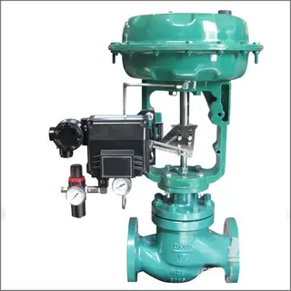 Pneumatic Single Seated Control Valve, DIN 3356, WCB, DN65, PN16