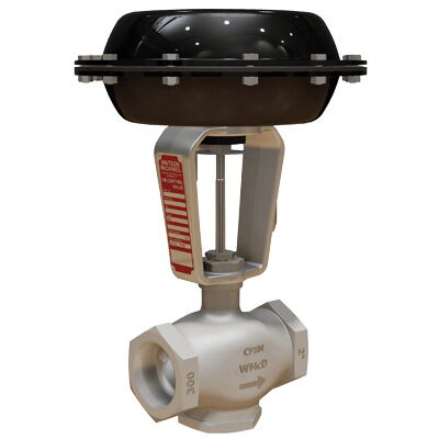 Stainless Steel Two-Way Control Valve, Pneumatic, 1/2 Inch