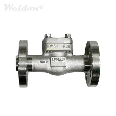 ASTM A182 F316L Check Valve, 1/2 Inch, 600 LB, BB, Integral Flange