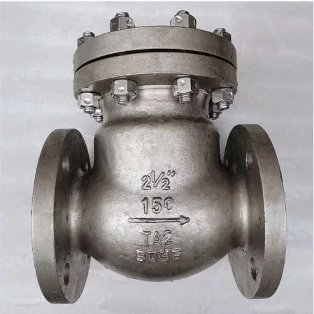BS 1868 válvula de retenção, liga de titânio ta2,2-1/2 polegada, 150 LB