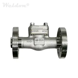ASTM A182 F316L Check Valve, 1/2 Inch, 600 LB, BB, Integral Flange