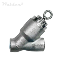 Y Pattern check valve, PSB, A182 F304, 1/2 Inch, Class 2500, BW End