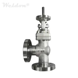 Angle Globe Valve, Bolted Bonnet, A182 F304, 2 Inch, 1500 LB, RF