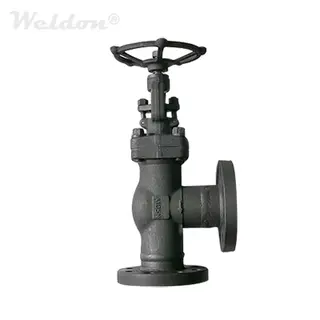 Rising Stem Angle Globe Valve, ASTM A105N, 2 Inch, 1500 LB, Flanged