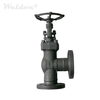 Rising Stem Angle Globe Valve, ASTM A105N, 2 Inch, 1500 LB, Flanged