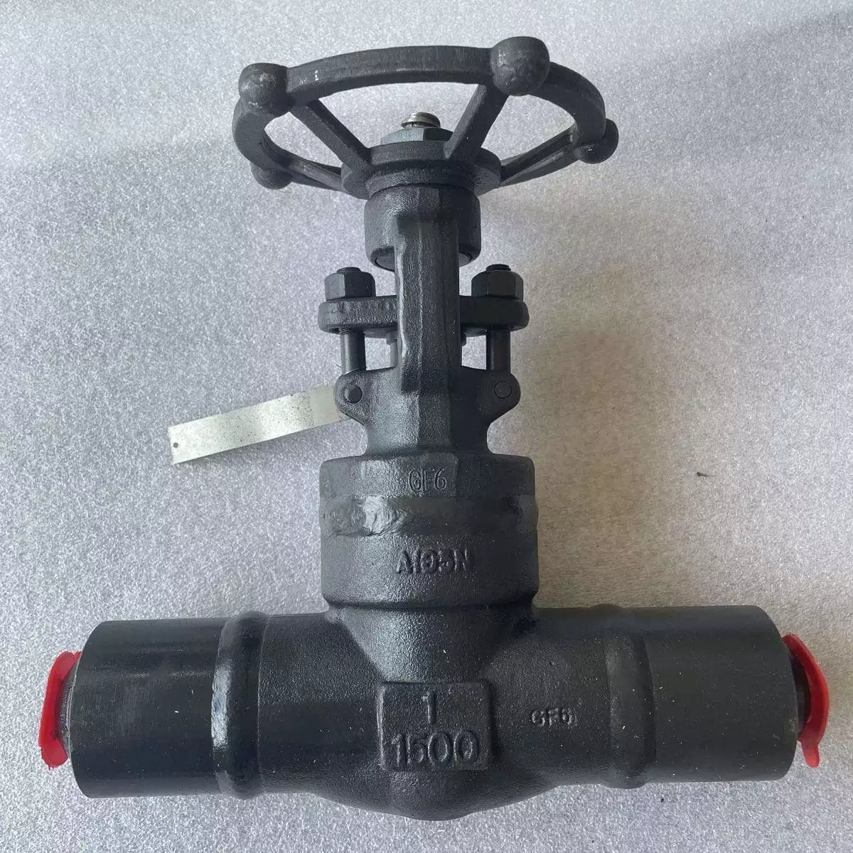 Válvula de portão ASTM A105N, capoca soldada, 1 polegada, classe 1500 lb