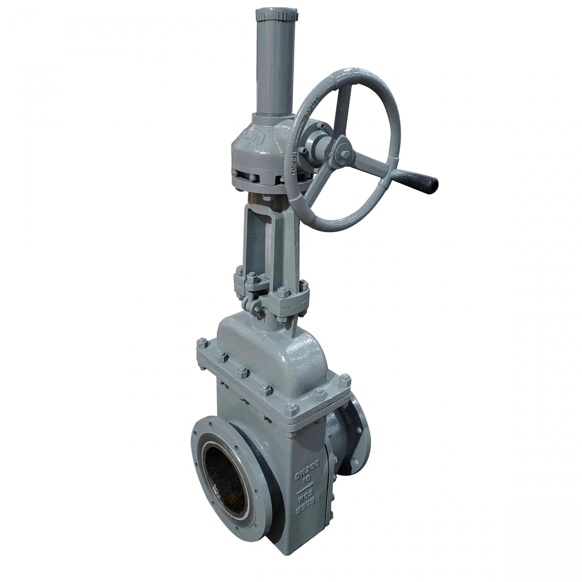 High Chromium Steel Scum Gate Valve, WCB, DN200, PN10, RF
