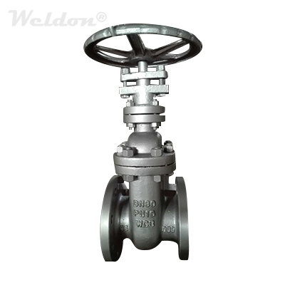 EN10213-2 Gate Valve, 1.0619, DN80, PN16, Non-Rising Stem, DIN 3352