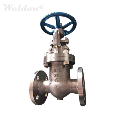 Titanium Gate Valve, EN 3.7035, ASTM B367 GR.C2, DN40, PN25, RF
