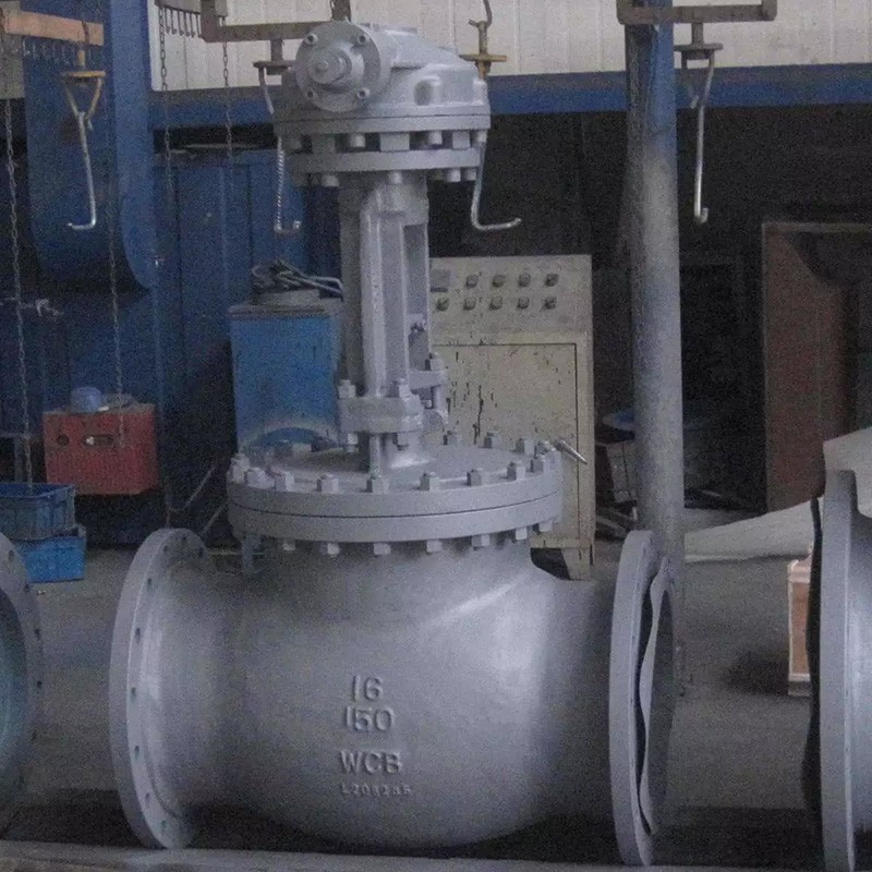 API 600 Globe Valve, ASTM A216 WCB, 16 Inch, Class 150 LB