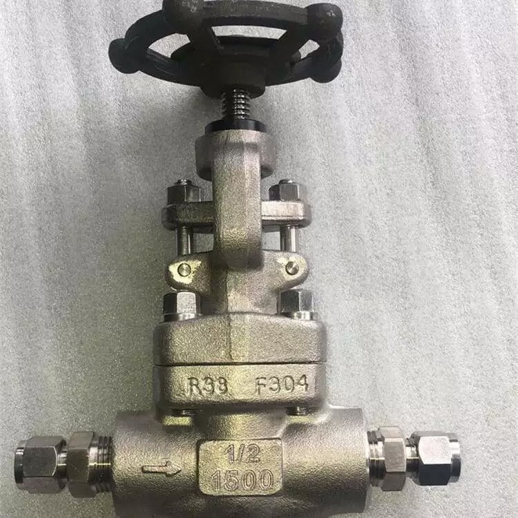 ASTM A182 F304 Globe Valve, Bolted Bonnet, 1/2 Inch, 1500 LB