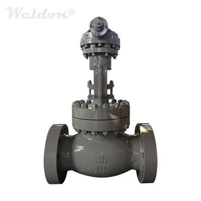 ASTM A216 WCB Globe Valve, 10 Inch, 1500 LB, ASME B16.34, BB, RF